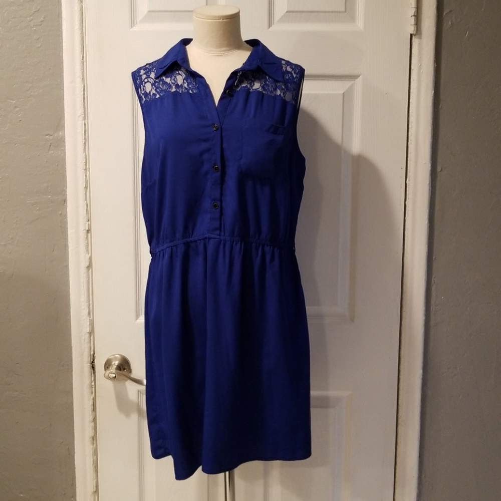 Laced little blue dress